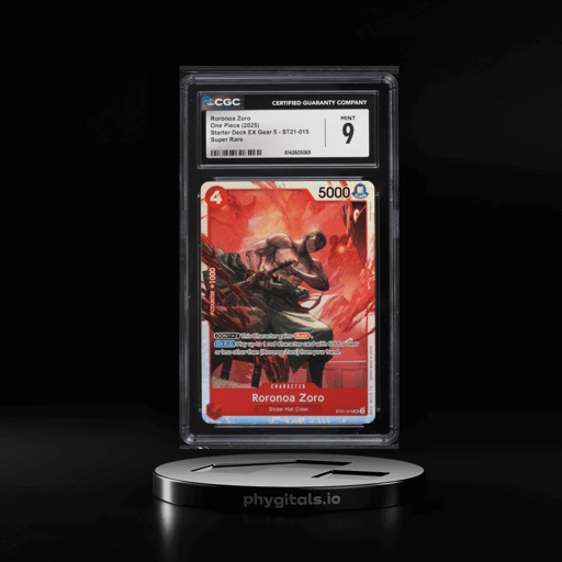 2025 One Piece Starter Deck EX Gear 5 SR Roronoa Zoro #ST21-015 CGC 9 MINT