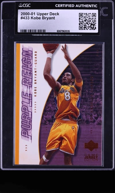 2000 Upper Deck Basketball Bryant #433 CGC AUTH