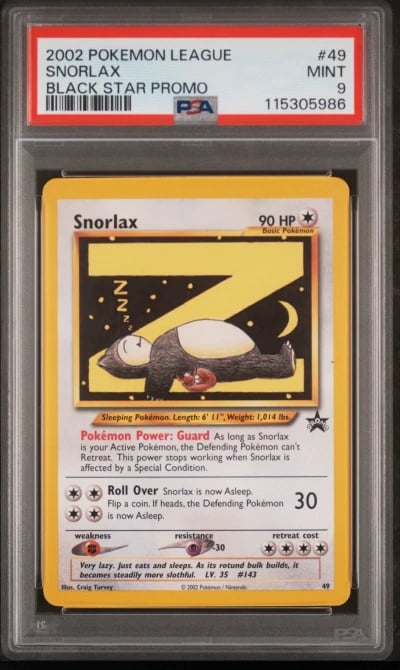 2002 POKEMON LEAGUE PROMO BLACK 