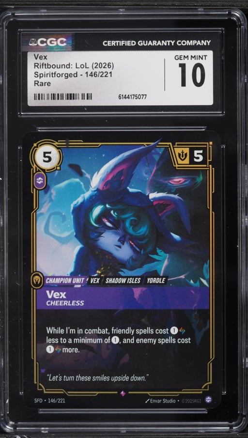2026 Riftbound: LoL Spiritforged Vex #146 CGC 10 GEM MINT