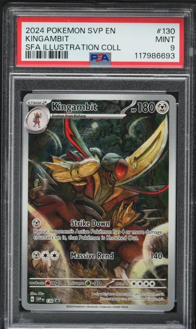 2024 Pokemon SV Black Star Promo Illustration Collection Kingambit #130 PSA 9