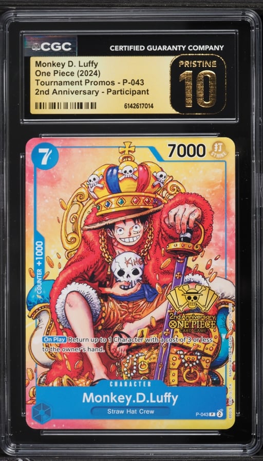 2024 One Piece Promo 2nd Anniversary Participant Monkey D. Luffy #P-043 CGC 10 PRISTINE