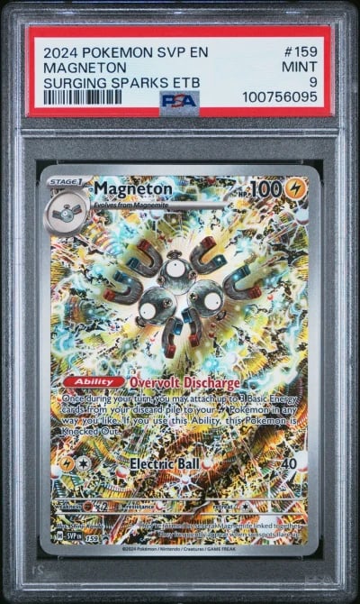 2024 POKEMON SVP EN-SV BLACK STAR PROMO #159 MAGNETON PSA 9