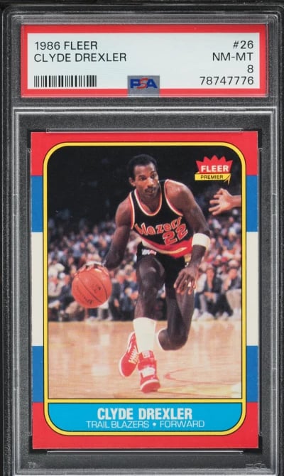 1986 Fleer Basketball Clyde Drex