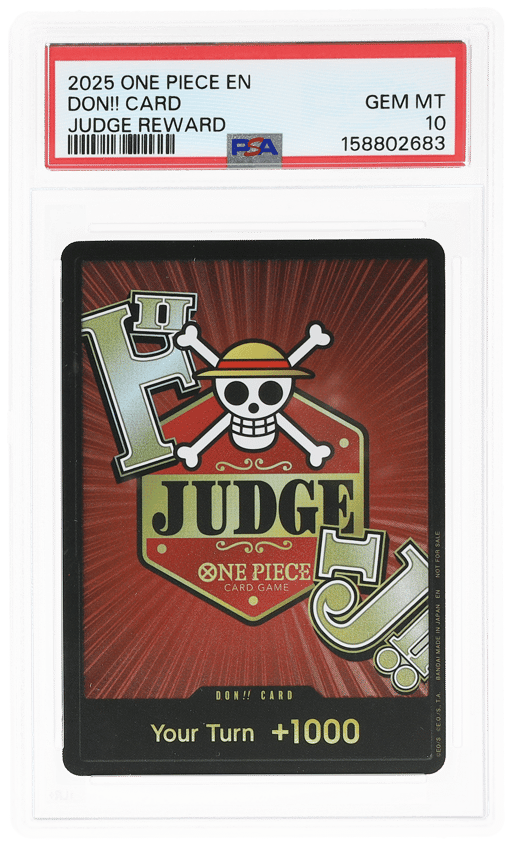 2025 One Piece Promo Judge Reward Don Card PSA 10