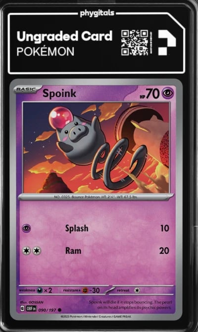 2023 Spoink Obsidian Flames #090