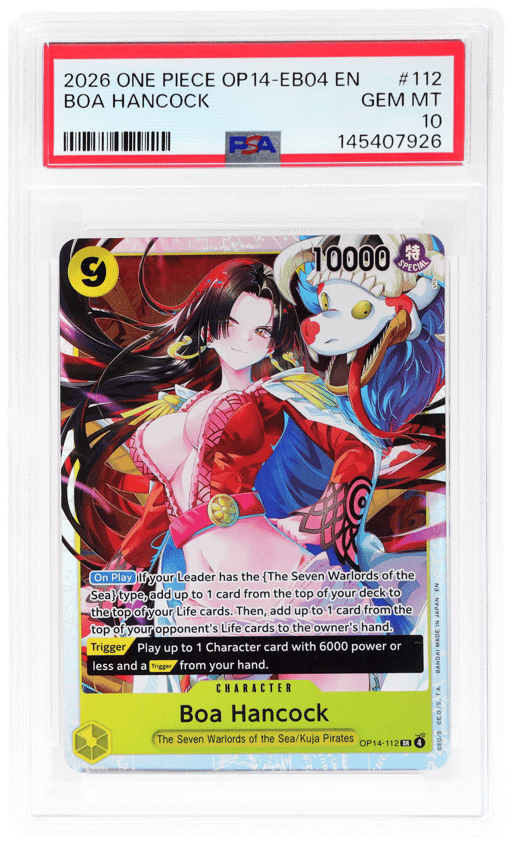2026 One Piece the Azure Sea's Seven Boa Hancock #OP14-112 PSA 10
