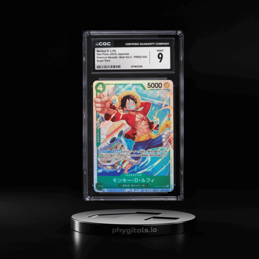 2025 One Piece Japanese Premium Booster Best Vol 2 SR Monkey D. Luffy #PRB02-005 CGC 9 MINT