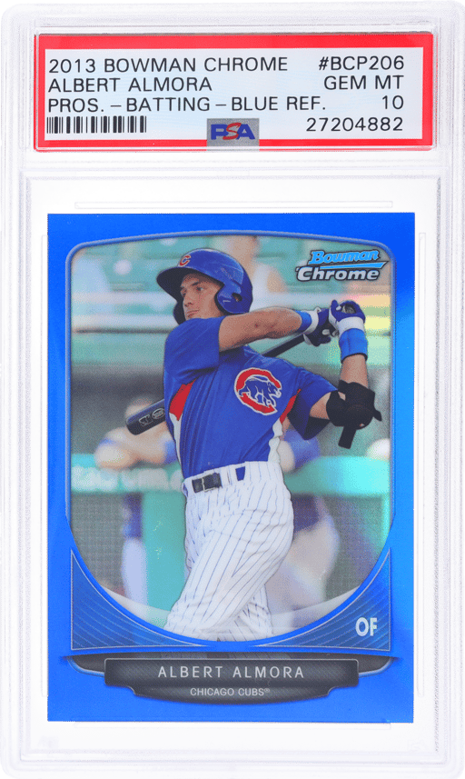 2013 Bowman Chrome Prospect Blue Refractor Albert Almora #BCP206 133/250 PSA 10