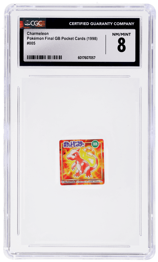 1998 Pokemon Final Gb Pocket Cards Purple Back Charmeleon #005 CGC 8