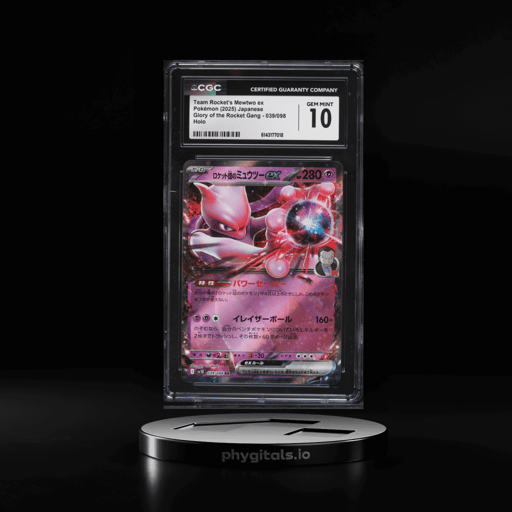 2025 Pokemon Japanese SV Glory Of The Rocket Gang Holo Team Rocket's Mewtwo ex #39 CGC 10 GEM
