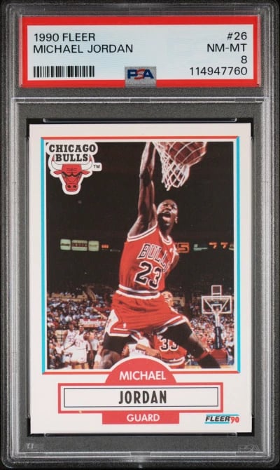 1990 FLEER #26 MICHAEL JORDAN PS