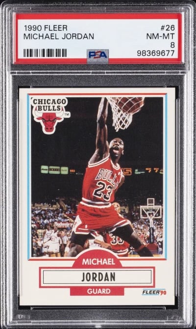 1990 FLEER #26 MICHAEL JORDAN PS