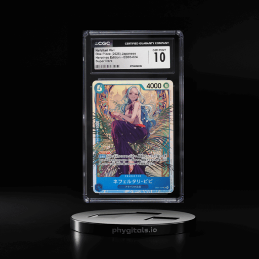 2025 One Piece Japanese Heroines Edition SR Nefeltari Vivi #EB03-024 CGC 10 GEM MINT