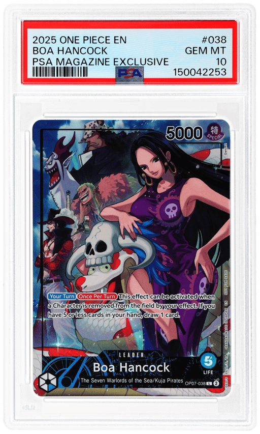 2025 One Piece Promo Psa Magazine Exclusive Boa Hancock #OP07-038 PSA 10