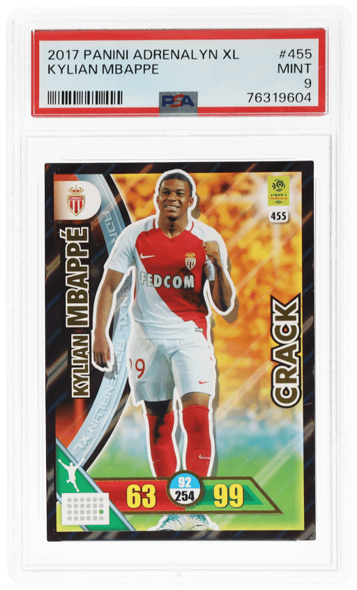 2017 Panini Adrenalyn Xl Kylian Mbappe #455 PSA 9
