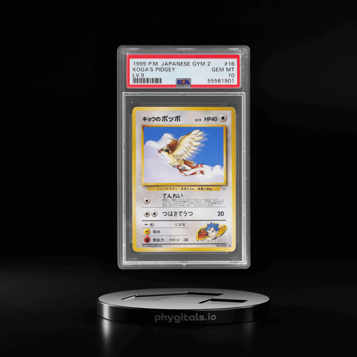 1999 Pokemon Gym 2 Challenge From the Darkness Japanese Level 9 Koga's Pidgey #016 PSA 10