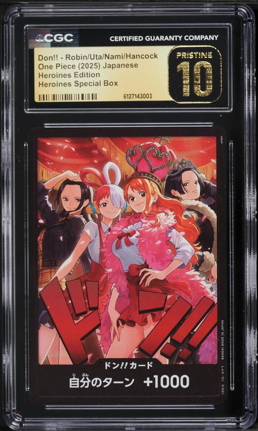 2025 One Piece Japanese Heroines Edition Special Box Don!! Robin Uta Nami Hancock CGC 10 PRISTINE
