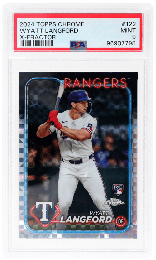 2024 Topps Chrome Xfractor Wyatt Langford #122 PSA 9