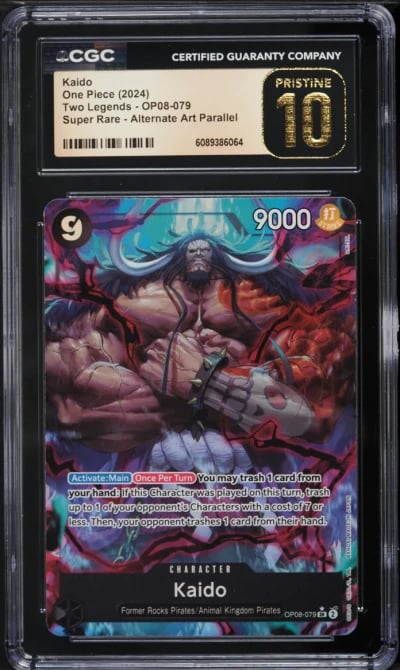 2024 One Piece Two Legends Alt Art Kaido #OP08-079 CGC 10 PRISTINE