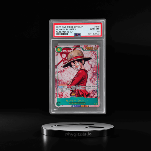 2025 One Piece Carrying On His Will Japanese Alternate Art Monkey D. Luffy #OP13-118 PSA 10
