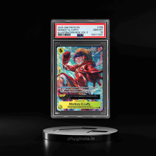 2025 One Piece Promos Illustration Box Volume 3 Monkey D. Luffy #OP07109 PSA 10