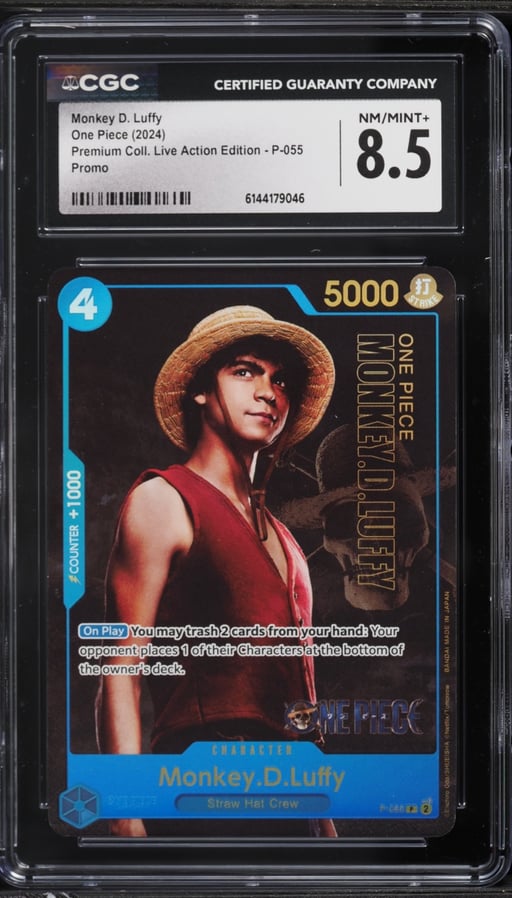 2024 One Piece Promo Premium Collection Live Action Edition Alt Art Monkey D. Luffy CGC 8.5