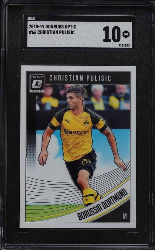 2018 Donruss Optic Christian Pulisic #66 SGC 10 GEM MINT