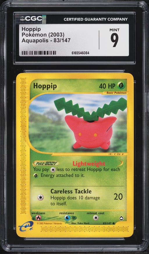 2003 Pokemon Aquapolis Hoppip #83 CGC 9 MINT