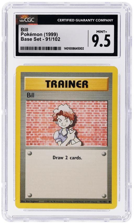 1999 Pokemon Base Set Bill #91 CGC 9.5