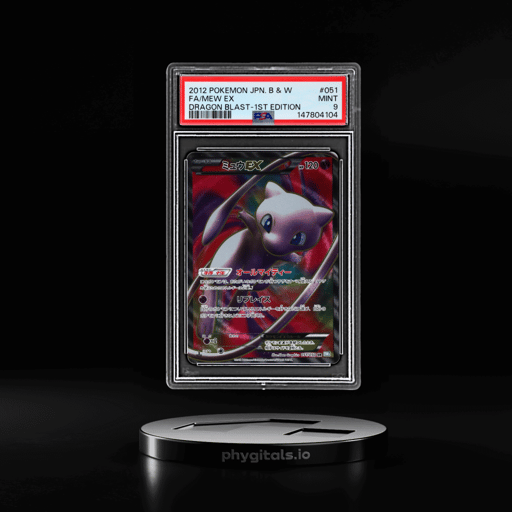 2012 Pokemon Japanese Black and White Dragon Blast 1st Edition Mew Ex #51 PSA 9