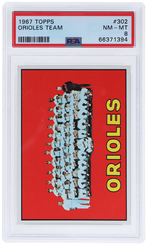 1967 Topps Baltimore Orioles #302 PSA 8
