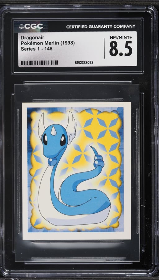 1998 Pokemon Merlin Series 1 Dragonair #148 CGC 8.5 NM-MT+