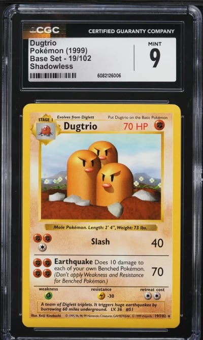 1999 Pokemon Base Set Shadowless