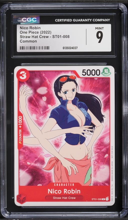2022 One Piece Straw Hat Crew Nico Robin #ST01-008 CGC 9 MINT