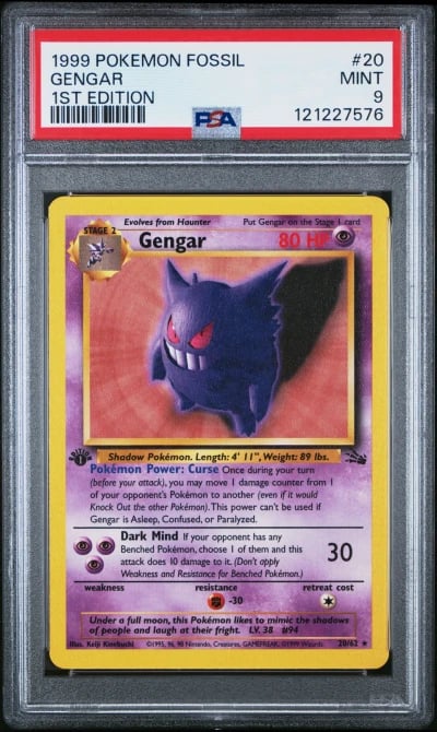1999 POKEMON FOSSIL 1ST ED #20 G