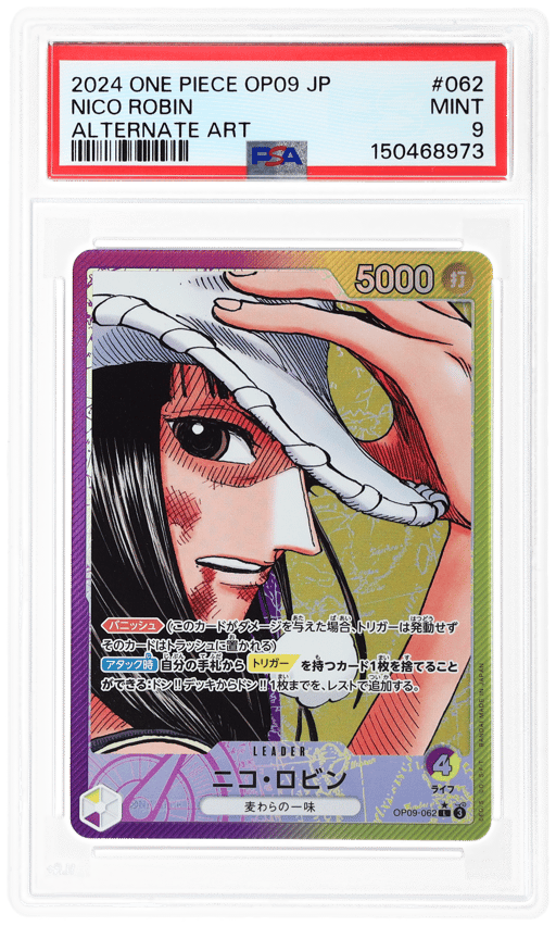 2024 One Piece Emperors In New World Japanese Alternate Art Nico Robin #OP09062 PSA 9
