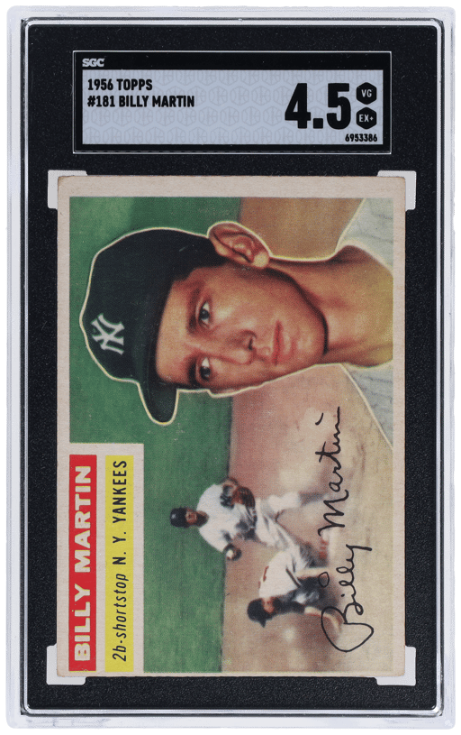 1956 Topps Billy Martin #181 SGC 4.5