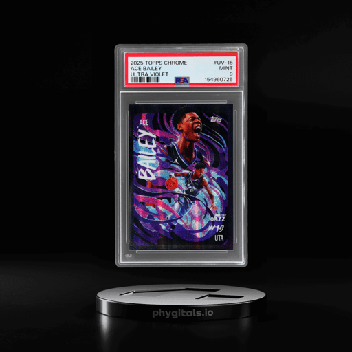 2025 Topps Chrome Ultra Violet Ace Bailey #UV-15 PSA 9