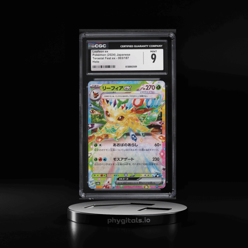 2024 Pokemon Japanese Scarlet & Violet Terastal Fest Ex Holo Leafeon Ex #3 CGC 9 MINT