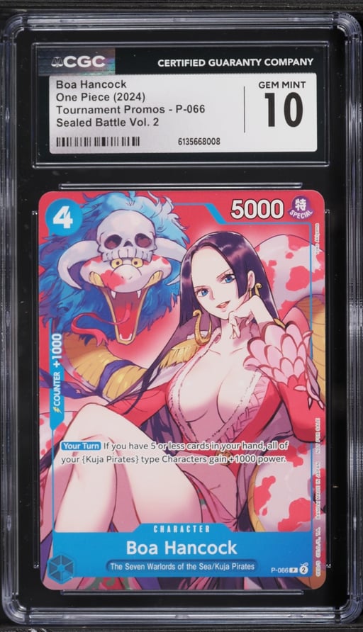 2024 One Piece Promo Sealed Battle Volume 2 Boa Hancock #P-066 CGC 10 GEM MINT