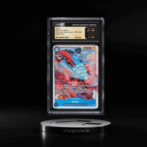 2026 One Piece The Azure Sea's Seven SR Jinbe #OP14-049 CGC 10 PRISTINE