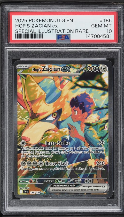2025 Pokemon Scarlet & Violet Journey Together SIR Hop's Zacian EX #186 PSA 10 GEM MINT
