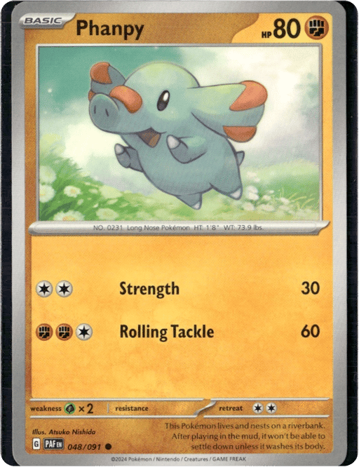 2024 Phanpy #48 Paldean Fates