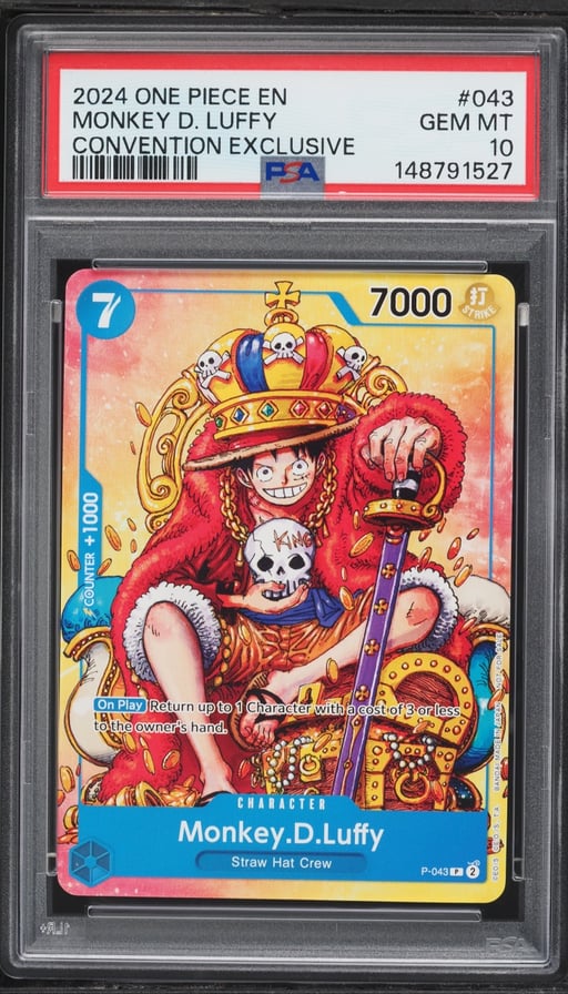 2024 One Piece Promo Convention Exclusive Monkey D. Luffy #P-043 PSA 10 GEM MINT