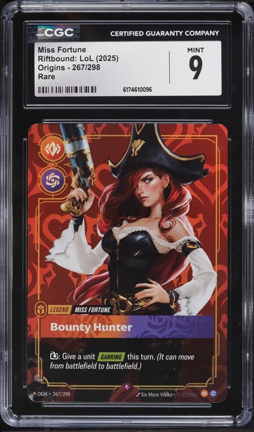 2025 Riftbound League Of Legends LOL Origins Miss Fortune #267 CGC 9 MINT