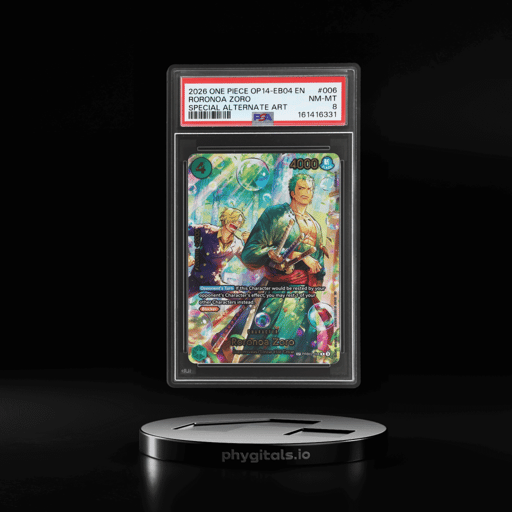 2026 One Piece the Azure Sea's Seven Alternate Art Roronoa Zoro #PRB02006 PSA 8