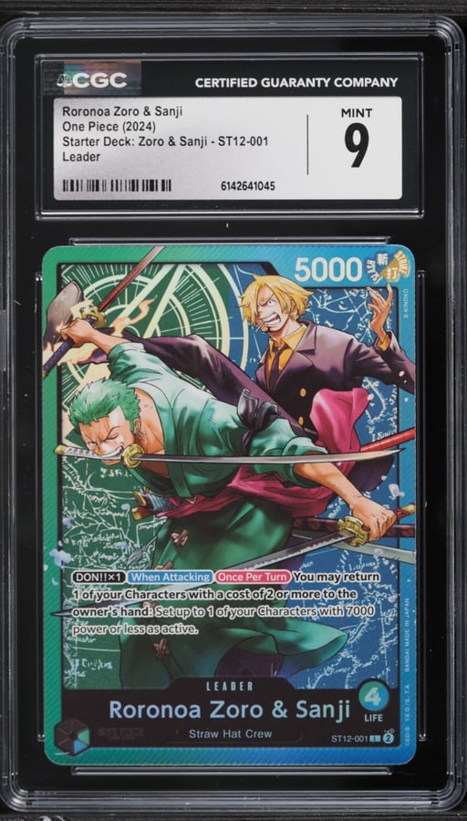 2024 One Piece Japanese Starter Deck Zoro & Sanji Roronoa Zoro & Sanji #ST12-001 CGC 9 MINT