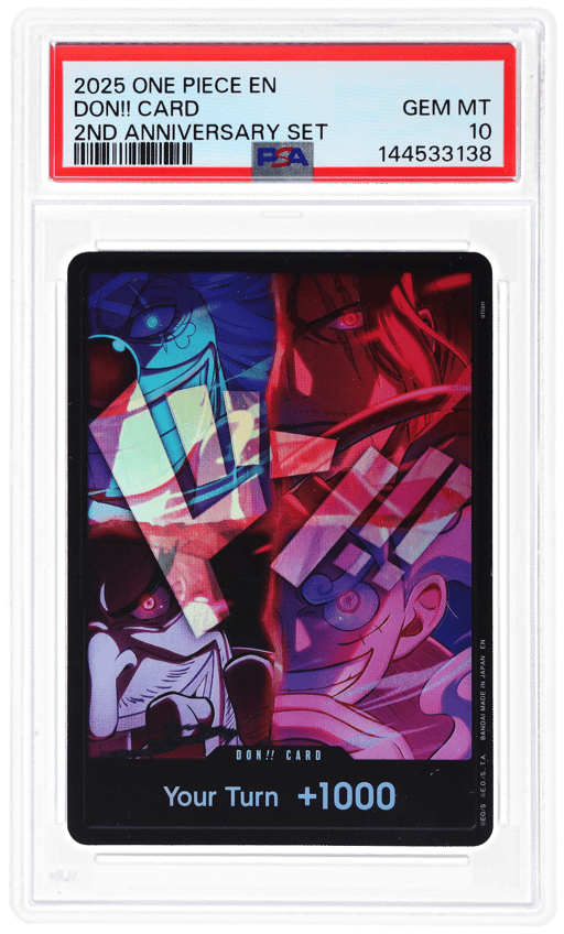 2025 One Piece 2nd Anniversary Set Don Card PSA 10