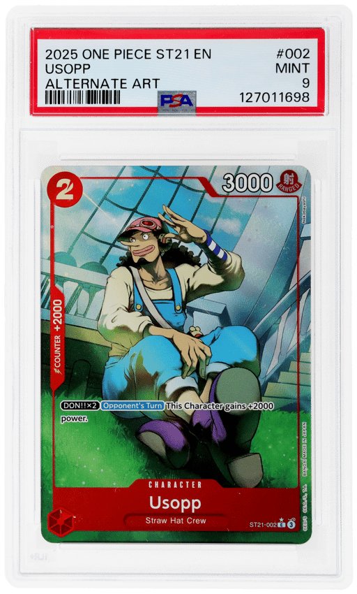 2025 One Piece Starter Deck Ex Gear 5 Alternate Art Usopp #002 PSA 9